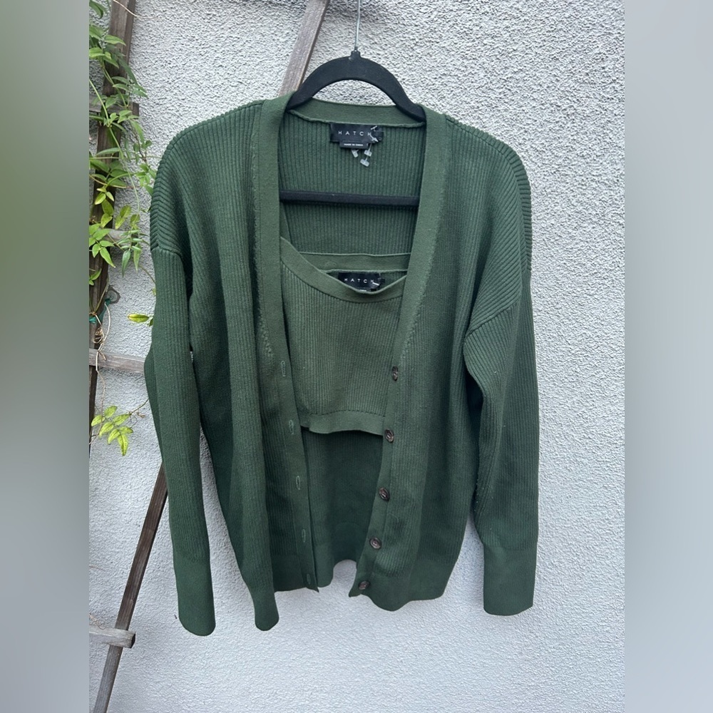 HATCH Ribbed Set (Cardigan, Bra Top & Pants) - Picture 8 of 14